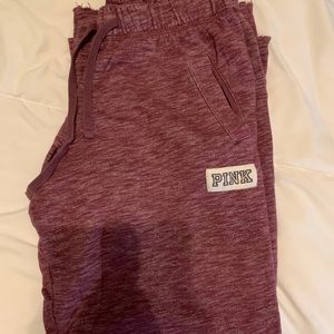 VS PINK MAROON SWEATPANTS